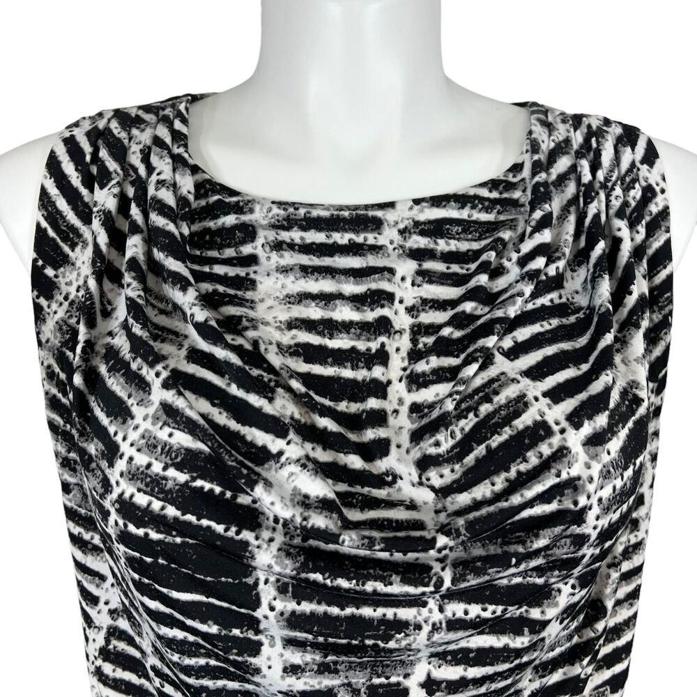 Worthington Womens Blouse Top Stretchy Sleeveless Drape Neck Pullover Large - Picture 3 of 9